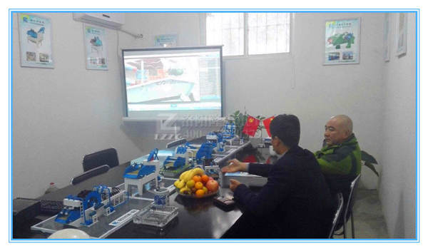 客戶觀看洗沙回收一體機(jī)視頻